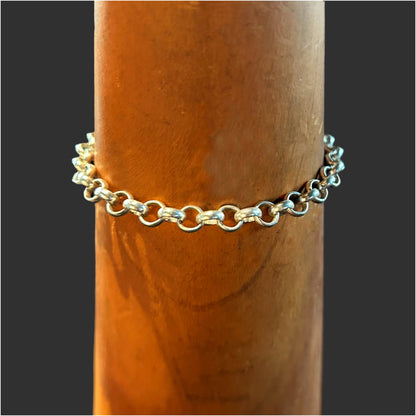 Silver Rolo Chain Bracelet