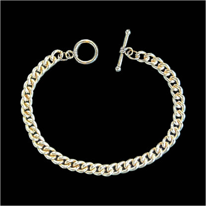 Silver Cuban Chain Bracelet