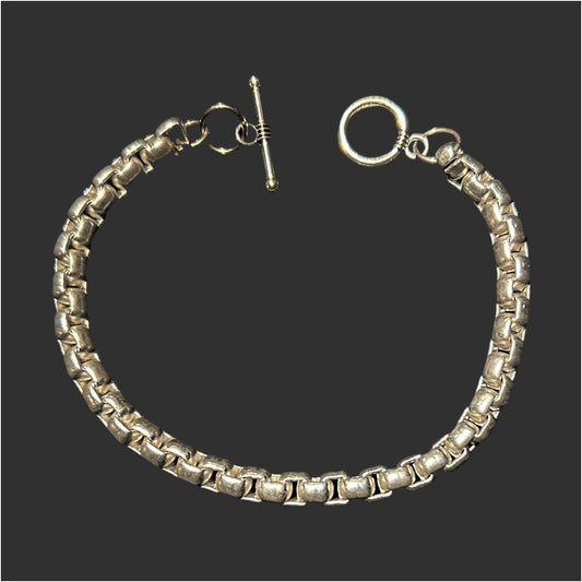 Silver Box Chain Bracelet