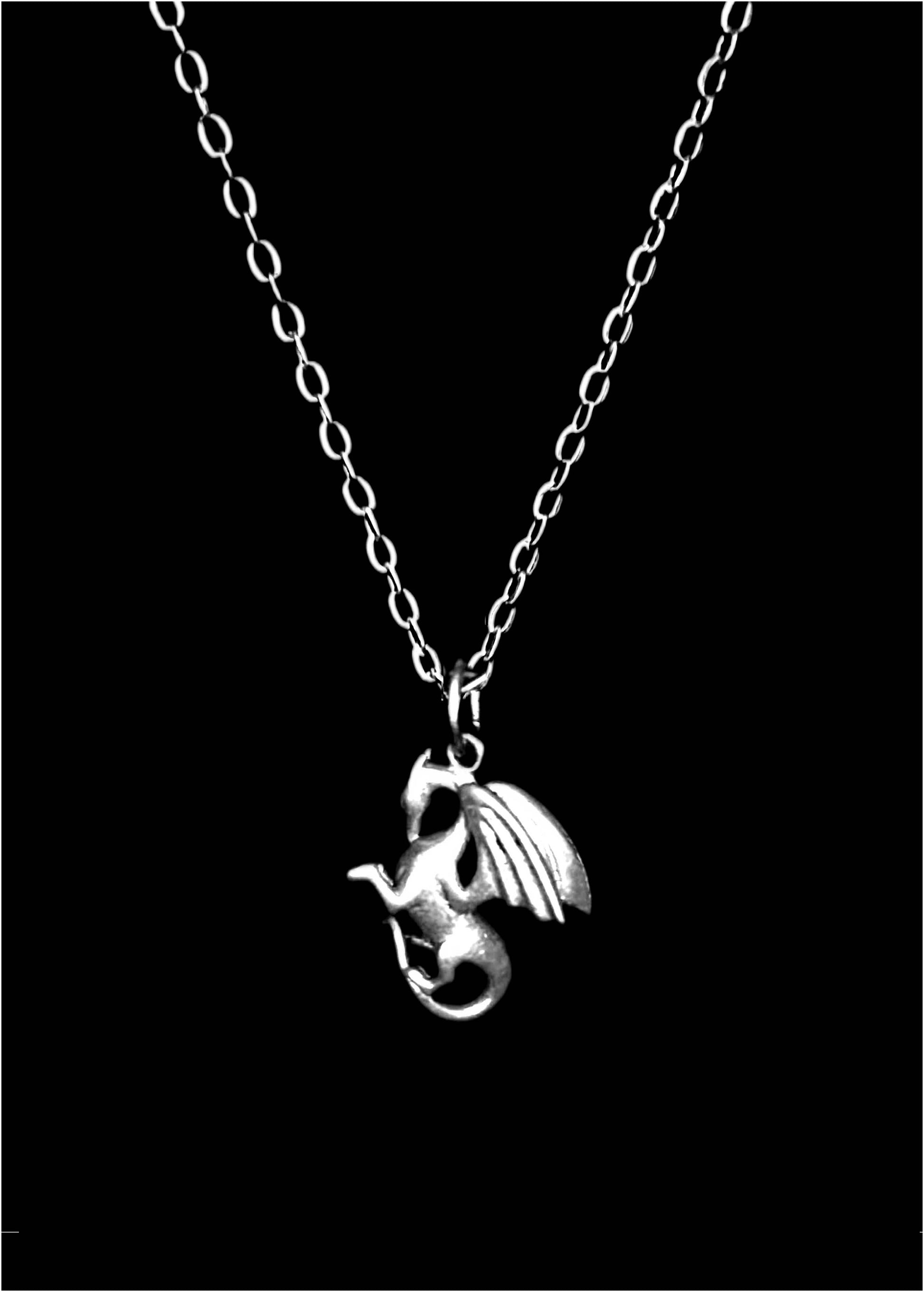 Silver griffon amulet. Handmade mens necklace Hip hop necklace. Pegasus Bohemian necklace. Spiritual necklace  