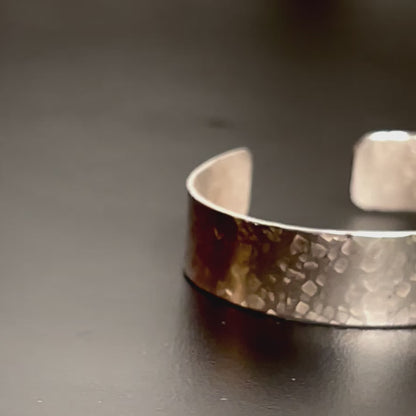 925 Sterling Silver Wide 1/2" Cuff Bracelet